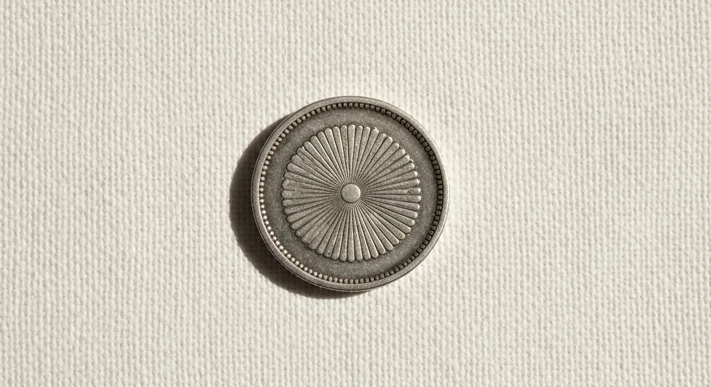 Taisho Year 12 (1923) Paulownia-Crest 50-Sen Silver Coin — The Earthquake Year