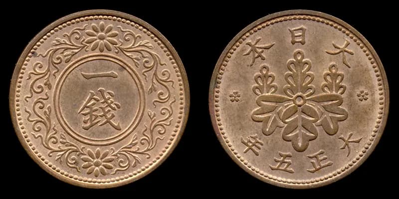 近代日本の貨幣（写真: Wikimedia Commons）