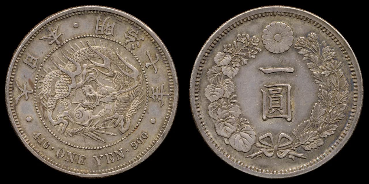 近代日本の貨幣（写真: Wikimedia Commons）