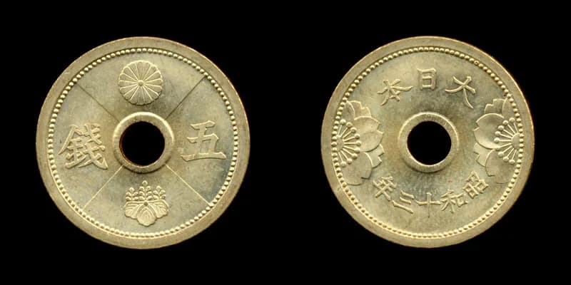 近代日本の貨幣（写真: Wikimedia Commons）