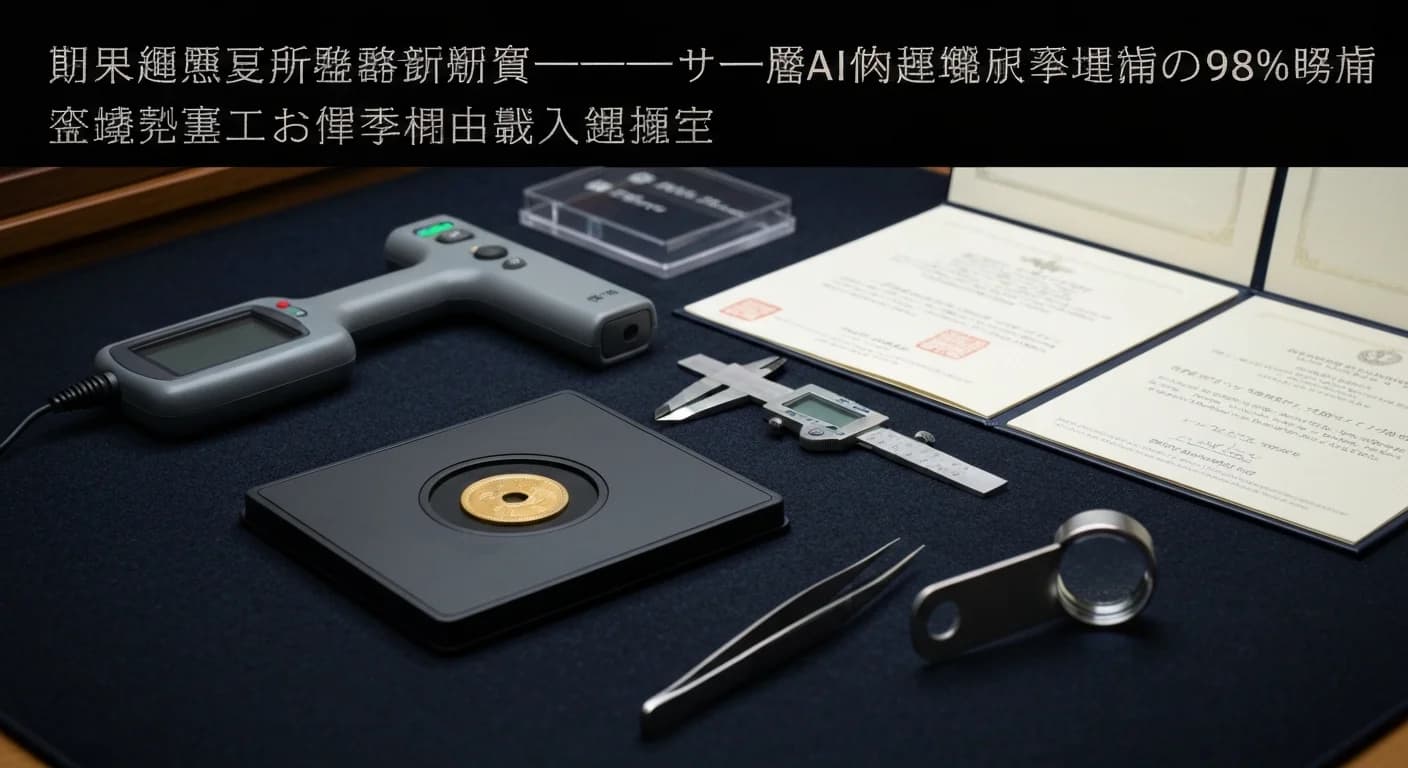 日本古銭 自動鑑定機の最新精度——ロボティクス・AI融合で「熟練鑑定士98%超」の一致率を達成 のヘッダ画像