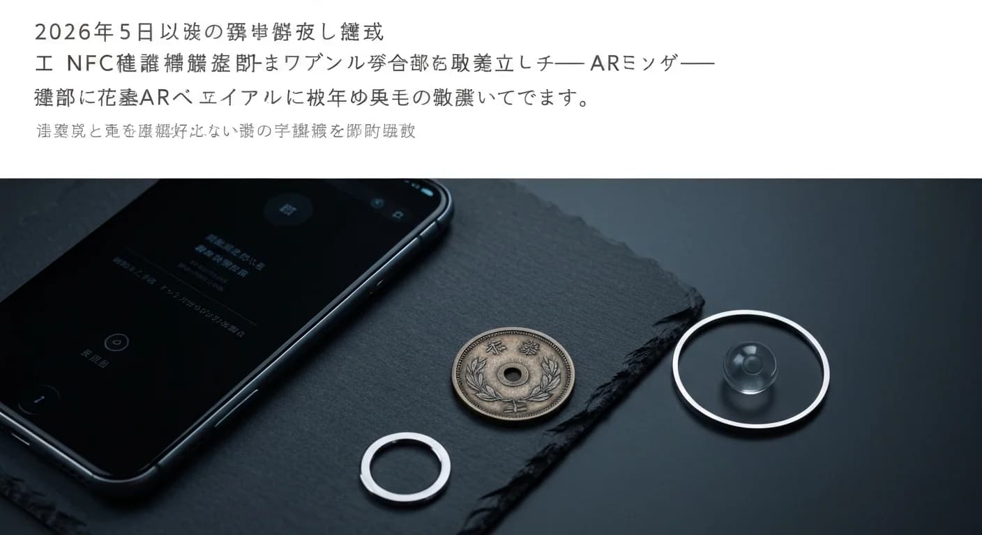 2026年5月 国内大手携帯キャリアがコレクター向けNFCタグサービスを発売 — 古銭をスマホでスキャンするとAR鑑賞画面が表示 のヘッダ画像