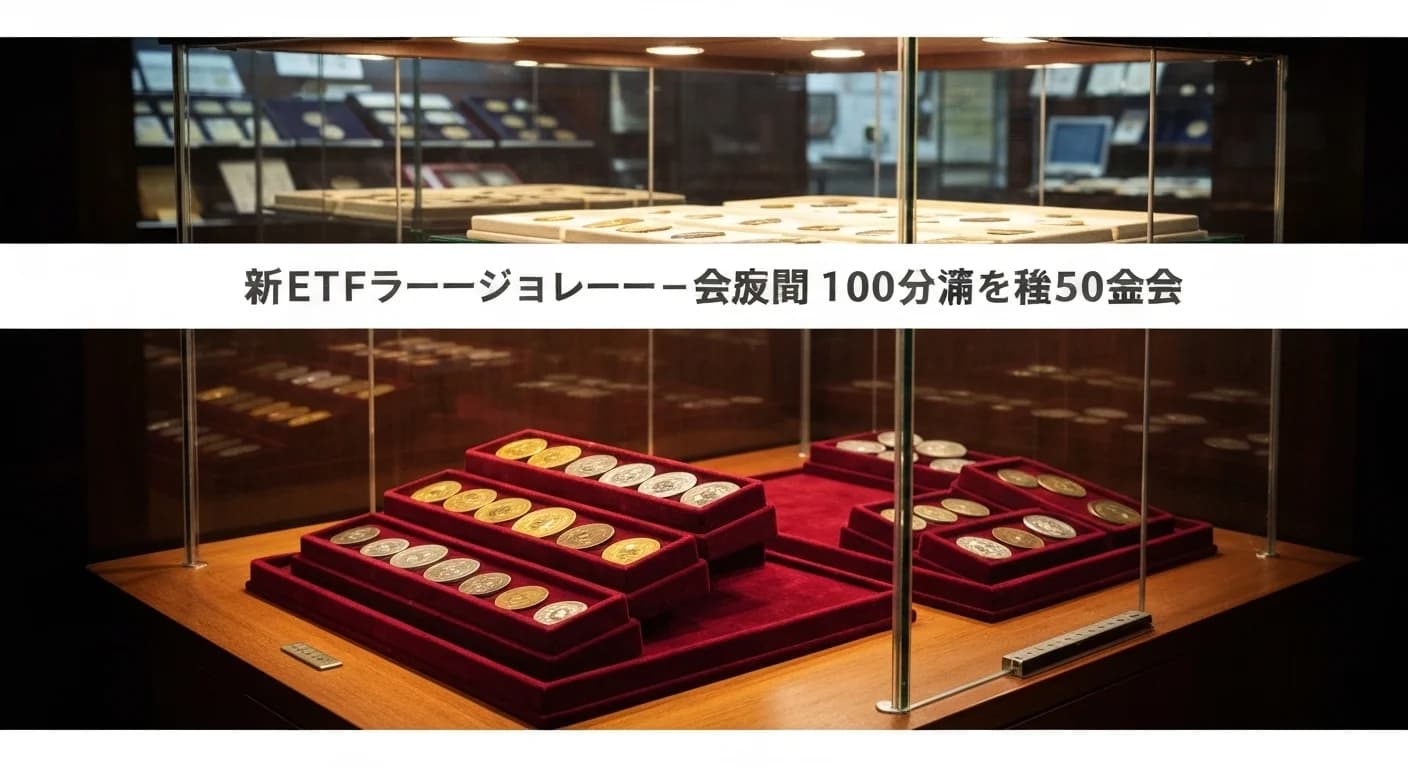 国内大手証券口座連動アプリが古銭関連ETFを新規組成 — 個人投資家でも100円から関連企業ポートフォリオに分散投資が可能に、初週で資産流入50億円 のヘッダ画像