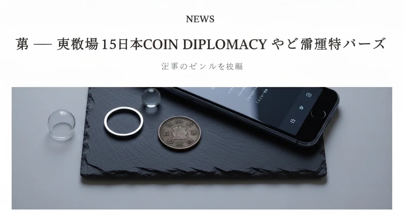 国境を越えた巡回博物館 — 在外公館15か国でモバイル展示プロジェクト「COIN DIPLOMACY」始動 のヘッダ画像