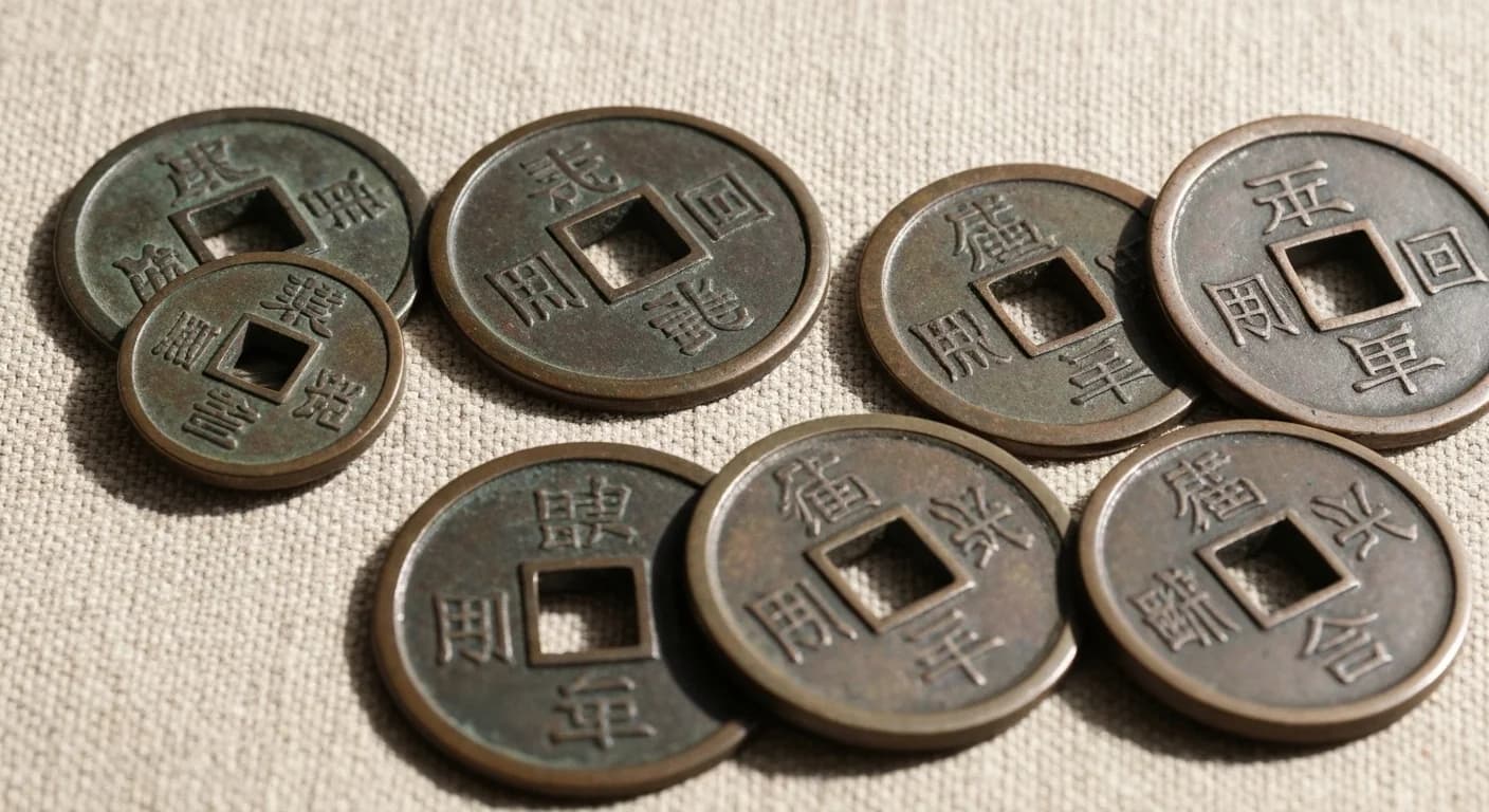 穴銭の相場と落札データのイメージ