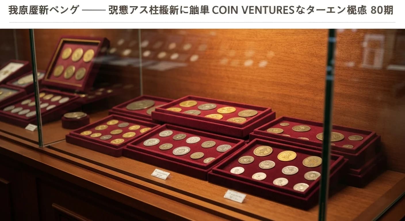 日本古銭テック領域にVC参入 — 古銭テック特化シードファンド「COIN VENTURES」が総額80億円を組成 のヘッダ画像