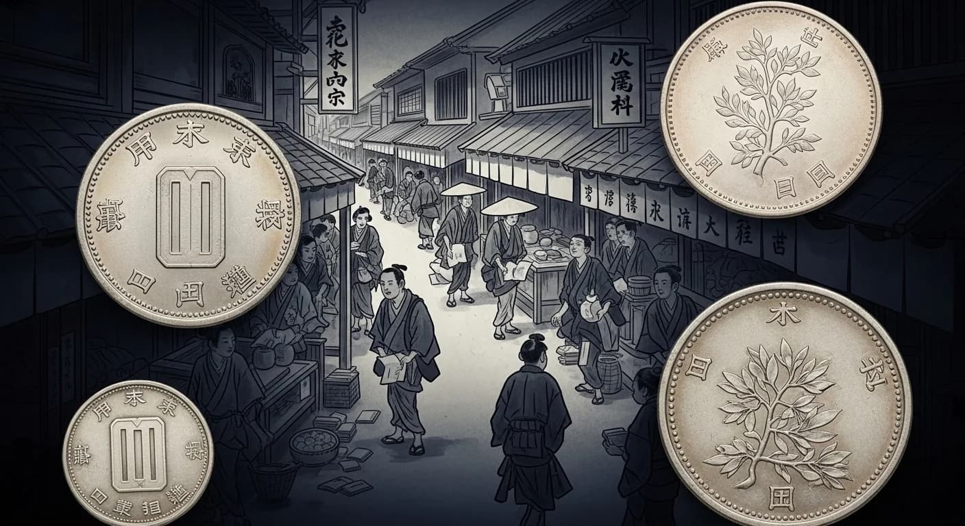 丁銀と豆板銀の二体制にまつわる歴史的場面（第3章）