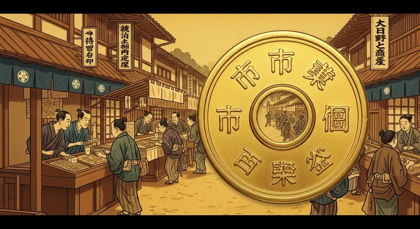 元禄時代の市場の様子