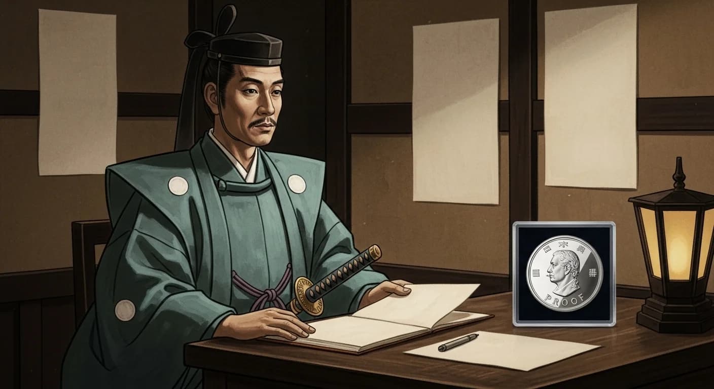 皇太子成婚記念硬貨にまつわる歴史的場面（第1章）