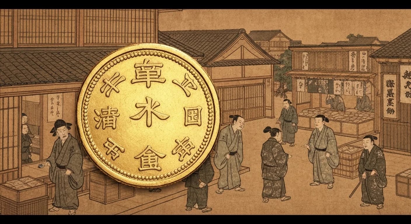 江戸時代の市場風景