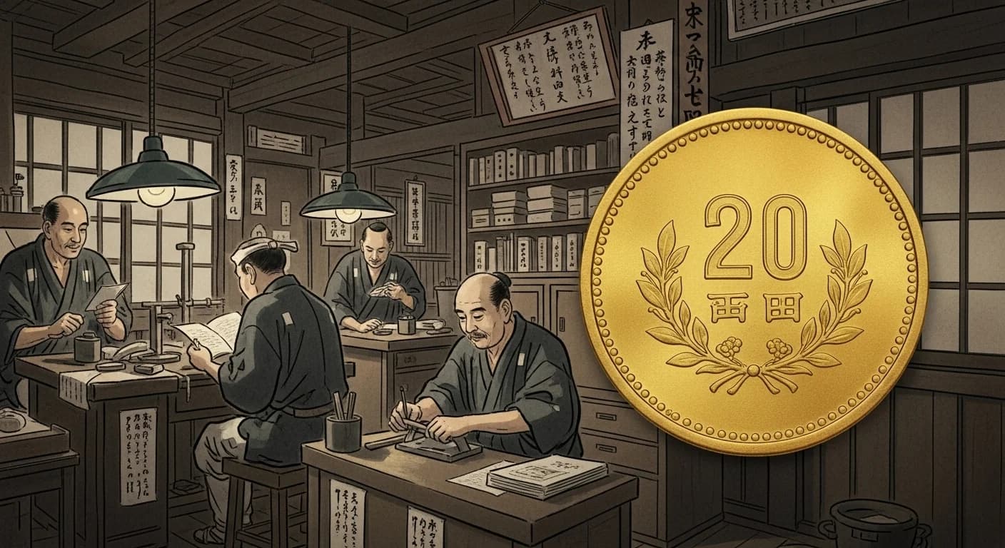 明治20円金貨（新）にまつわる歴史的場面（第2章）