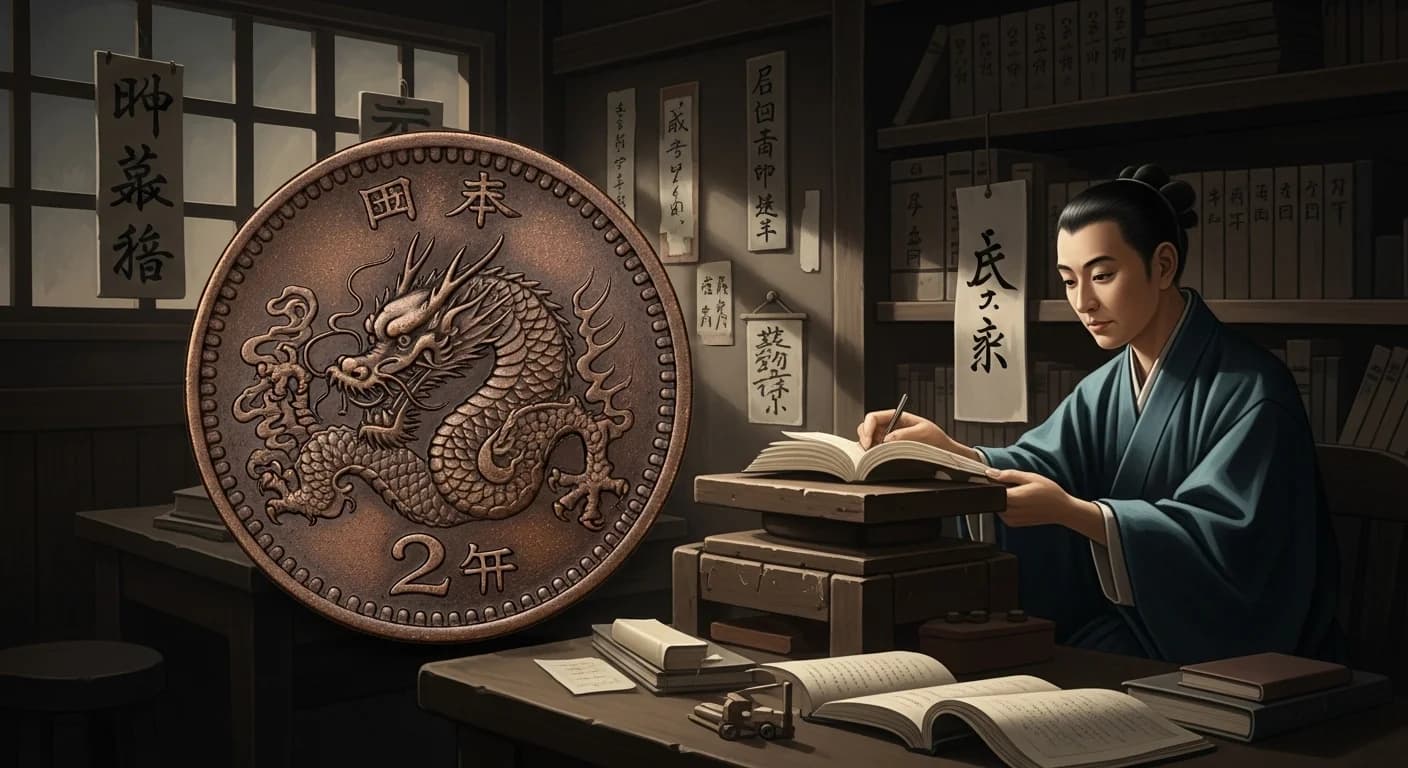 明治竜2銭銅貨にまつわる歴史的場面（第1章）