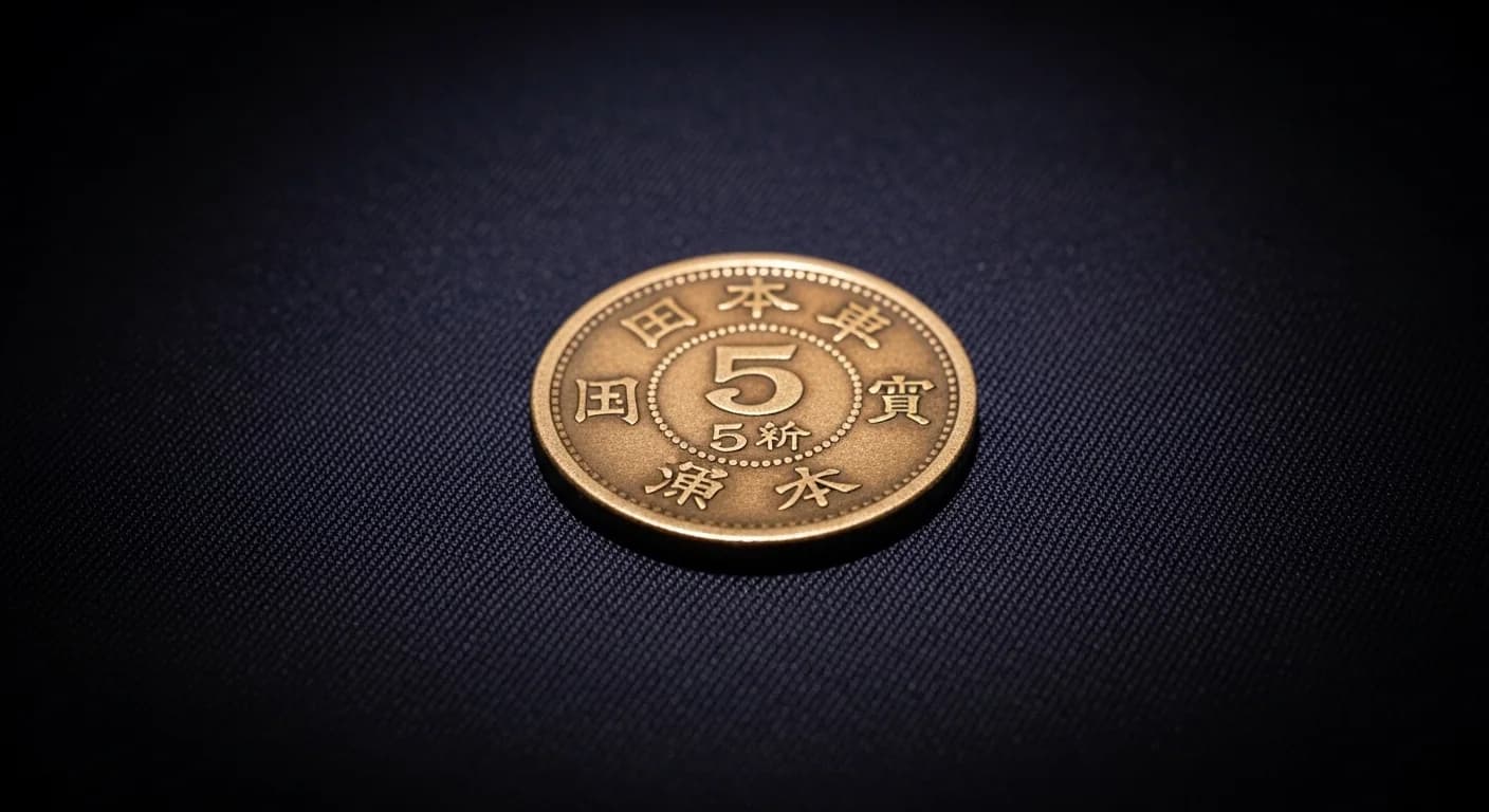 明治半銭の表裏面