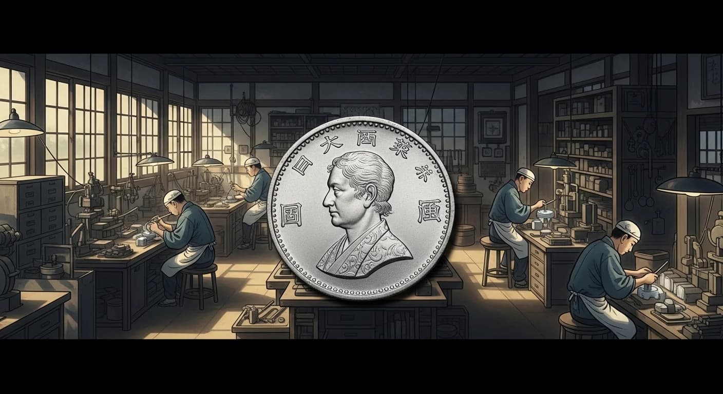 明治時代の造幣局の内部