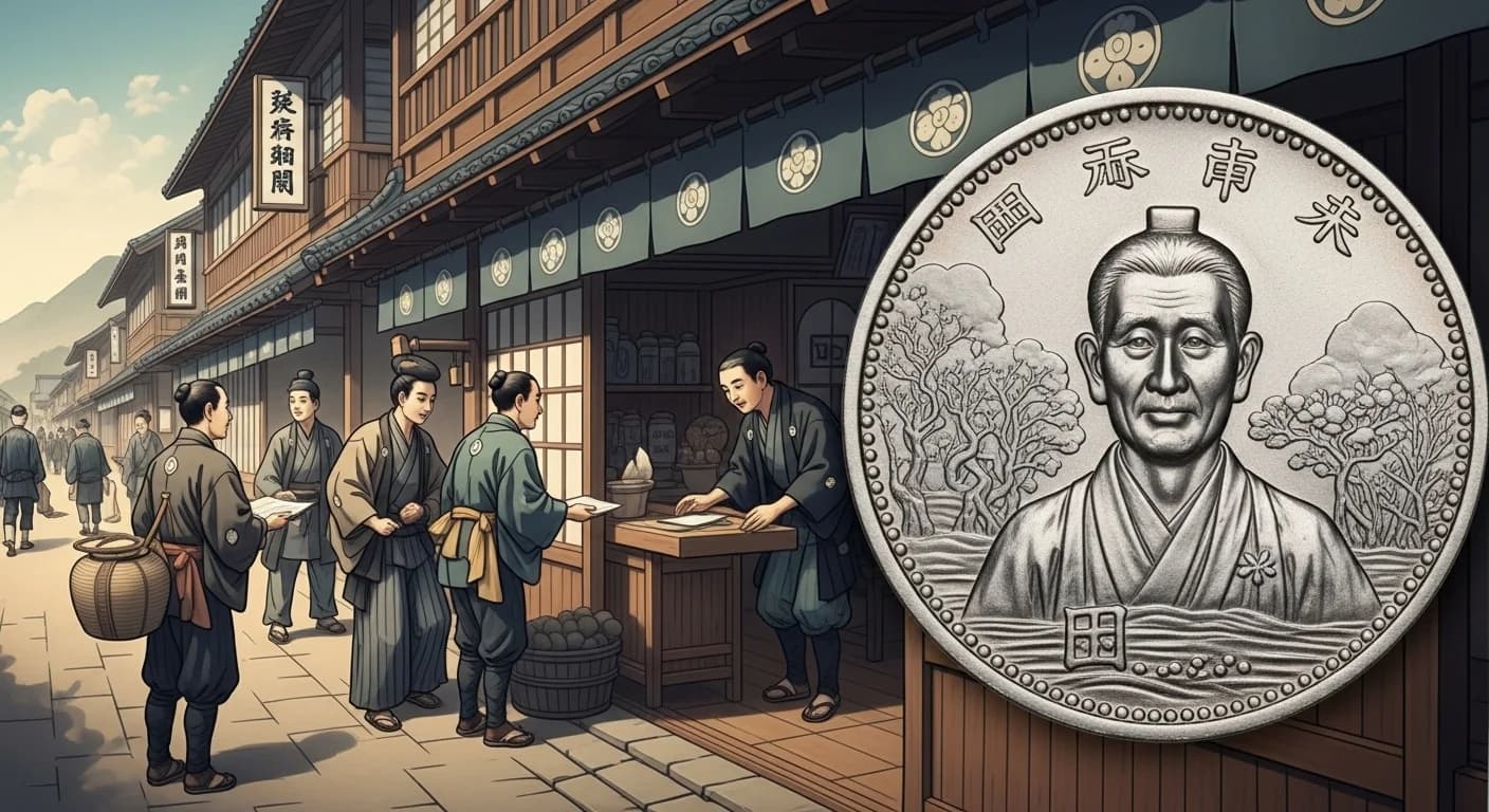 明治時代の貿易港での商取引