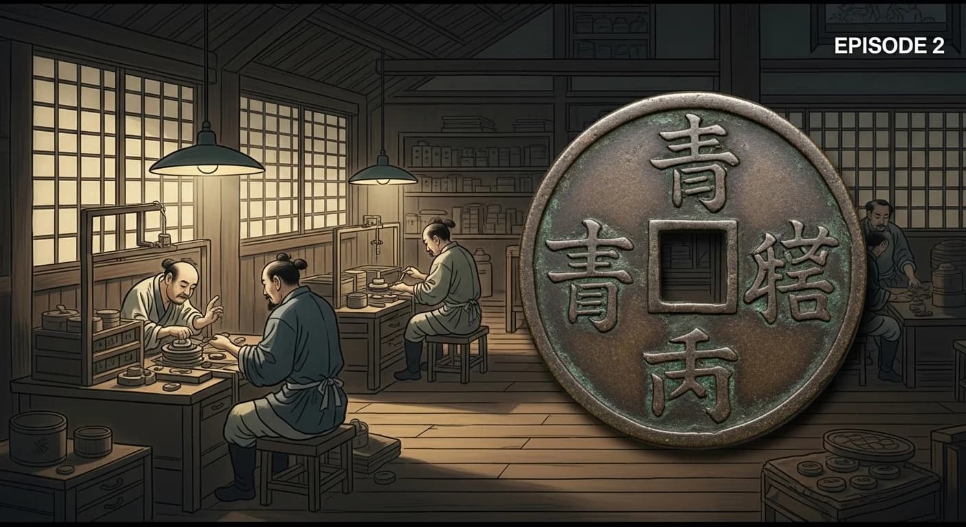 宋銭の鋳造工程