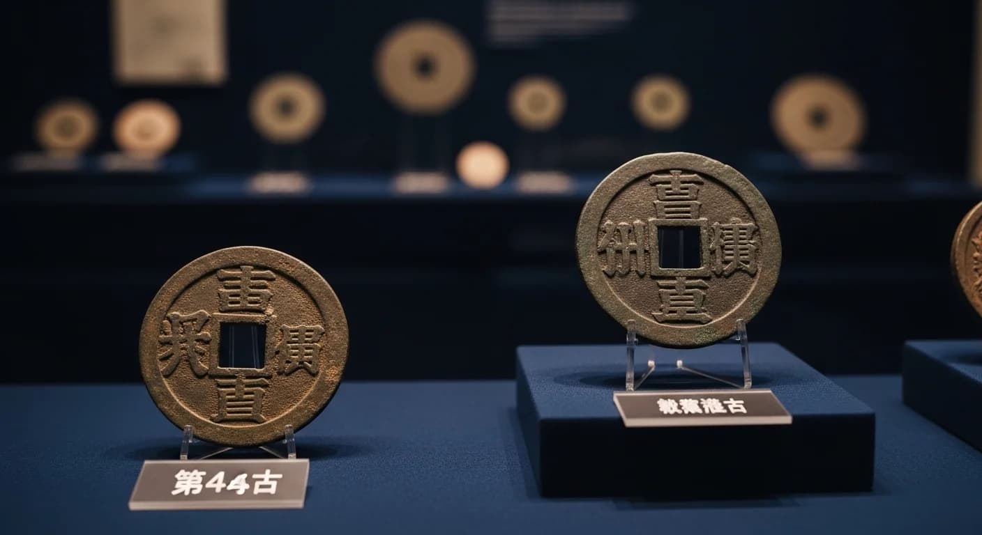 宋銭の展示
