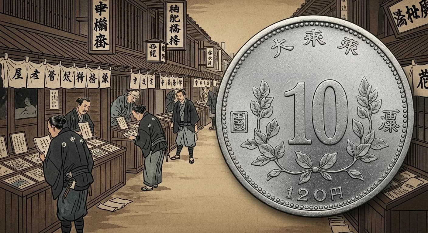大正期銀貨の輸出禁止令と地金高騰にまつわる歴史的場面（第3章）