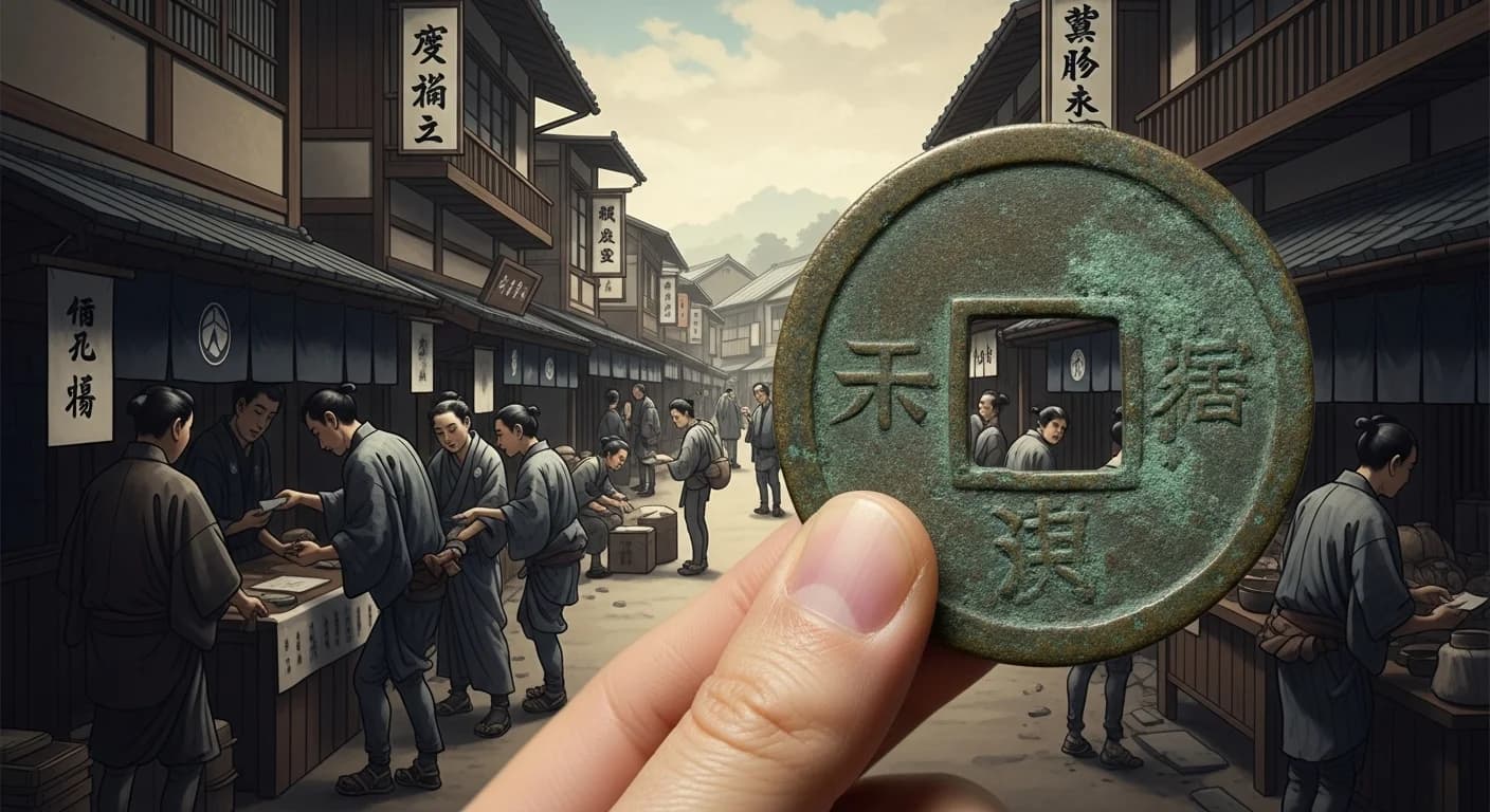 天保通宝写し（薩摩藩）にまつわる歴史的場面（第3章）