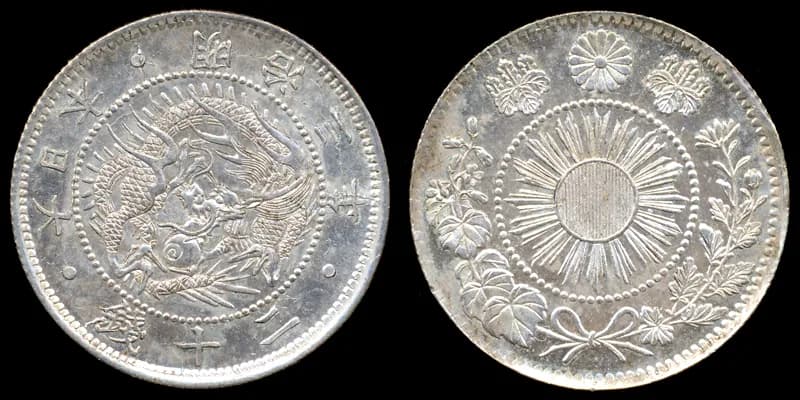 近代日本の貨幣(写真: Wikimedia Commons)