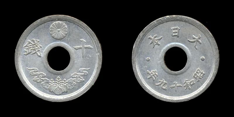 近代日本の貨幣(写真: Wikimedia Commons)