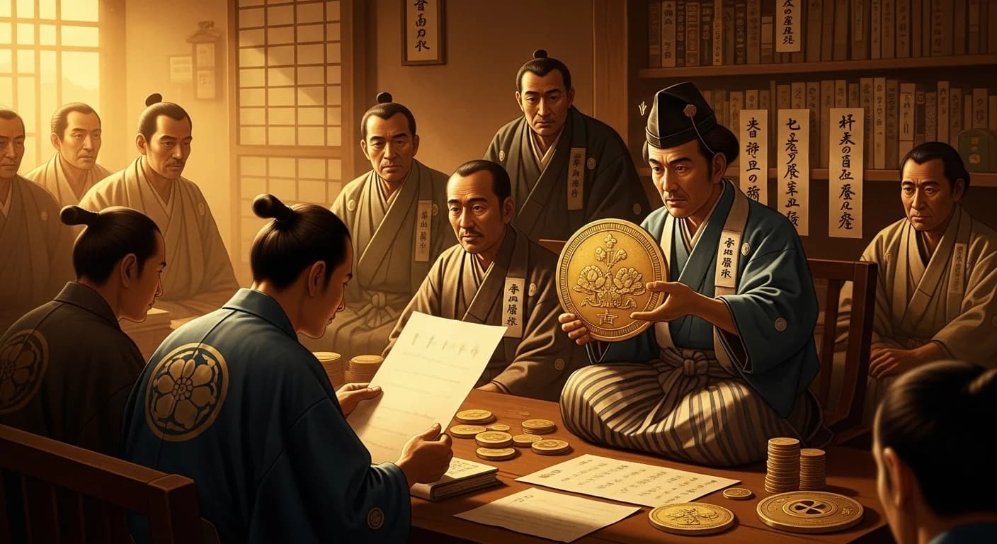 文久永宝と金貨体制の終焉にまつわる歴史的場面(第4章)