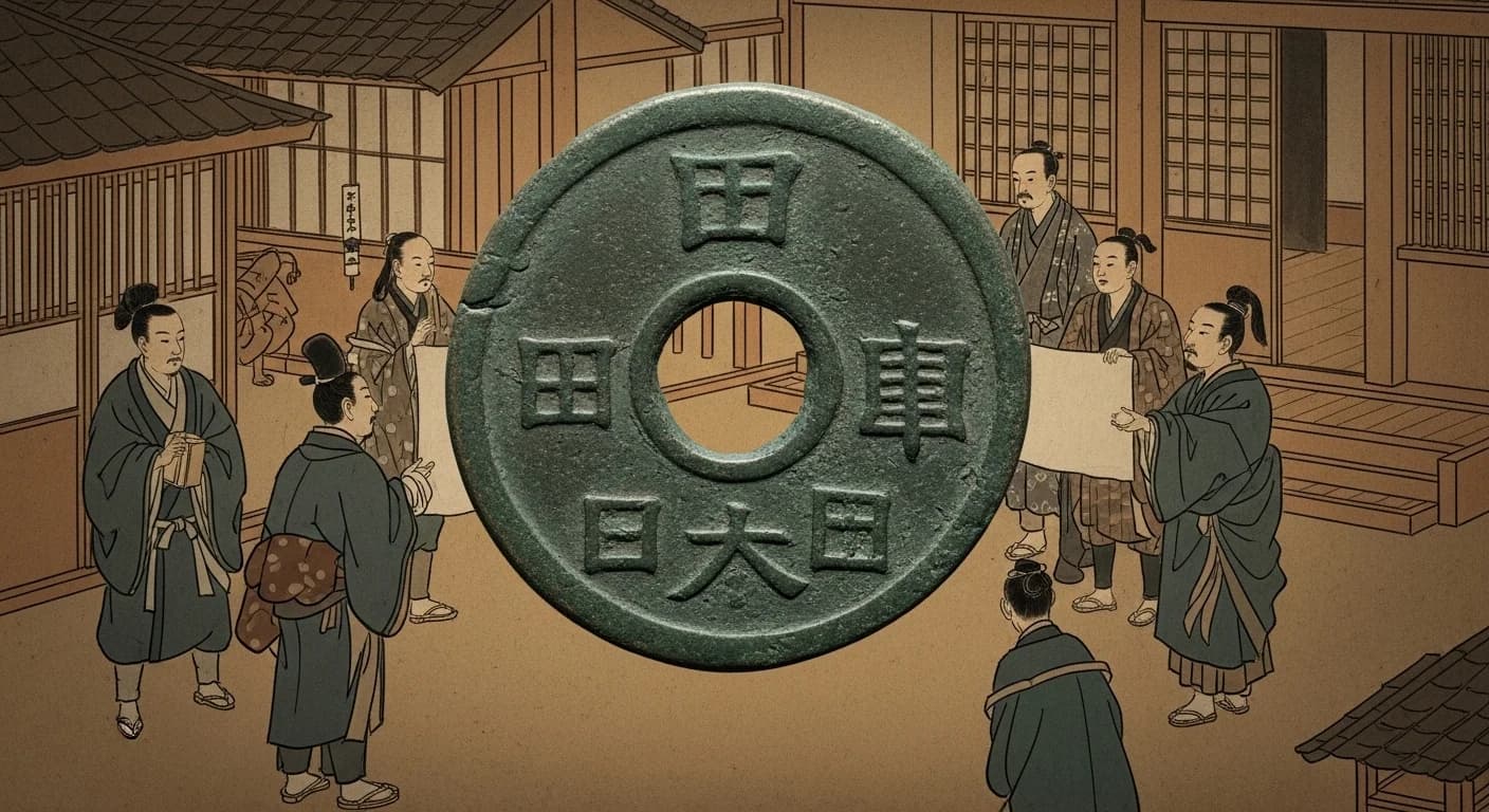富本銭にまつわる歴史的場面(第4章)