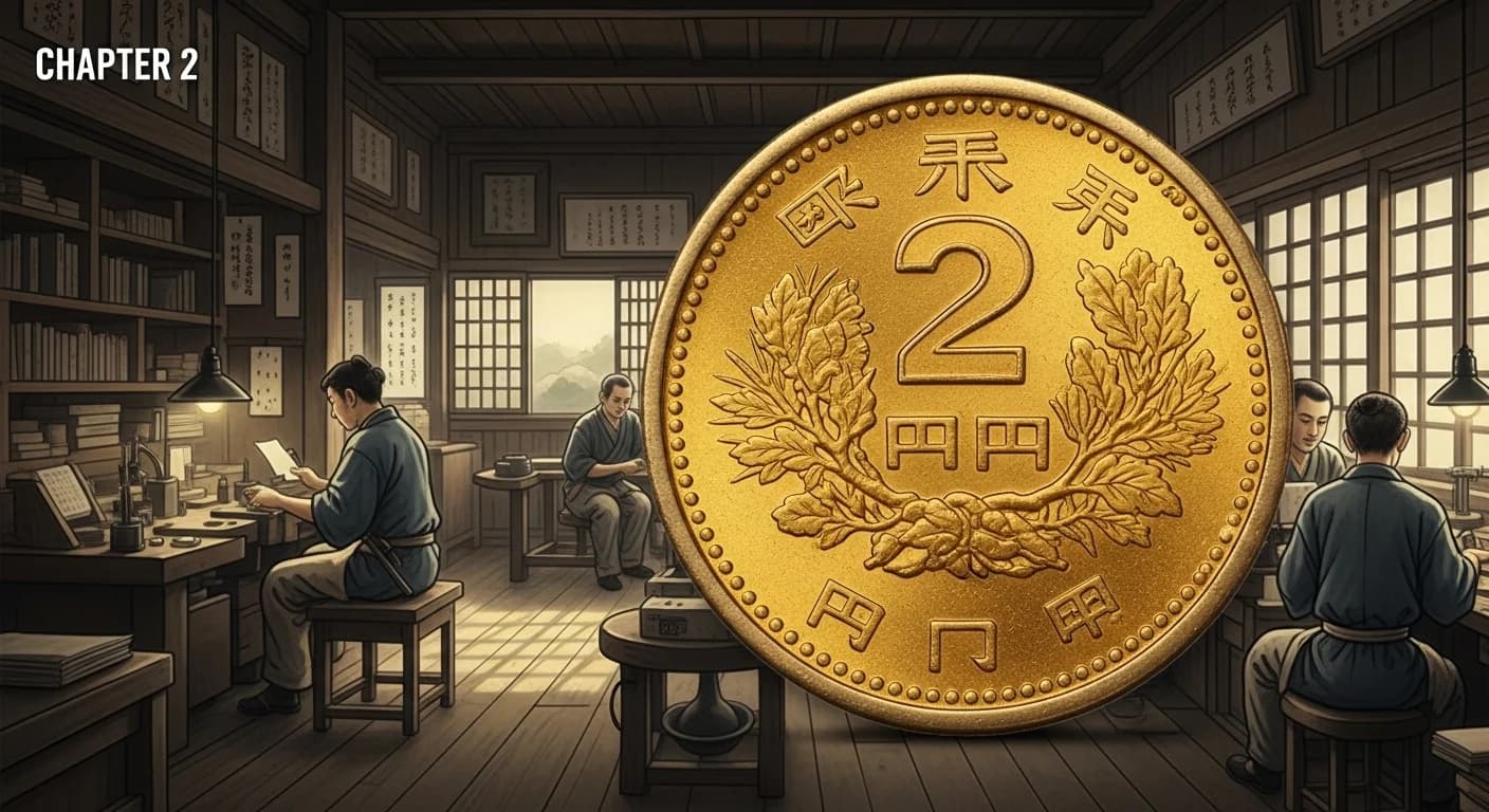 明治2円金貨にまつわる歴史的場面(第2章)