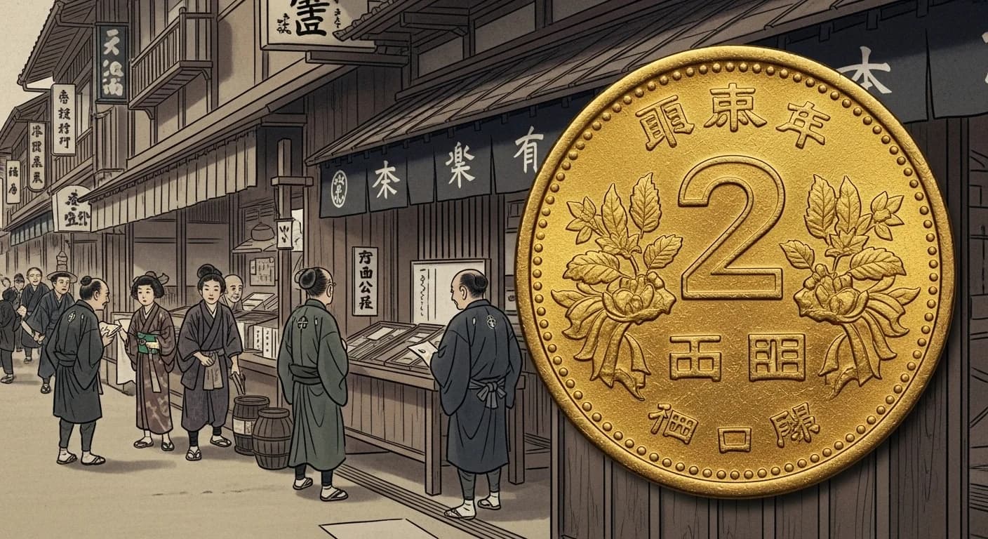 明治2円金貨にまつわる歴史的場面(第3章)