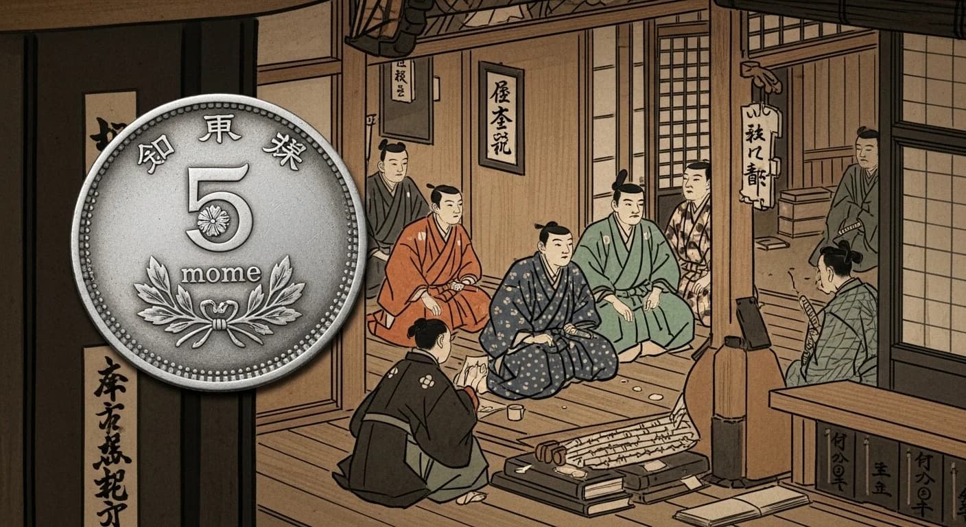明和五匁銀にまつわる歴史的場面(第4章)